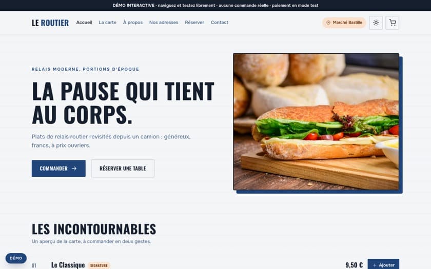 Template Le Routier